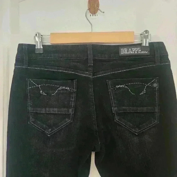 P7457 brappers black and ash sunblasted skinny jeans size xl /29in - Picture 5 of 7